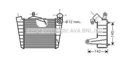 AVA QUALITY COOLING VWA4213 Інтеркулер