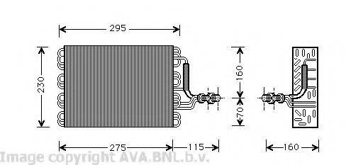 AVA QUALITY COOLING VWV016 Випарник, кондиціонер