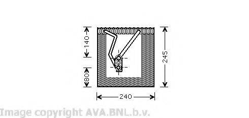 AVA QUALITY COOLING VWV241 Випарник, кондиціонер