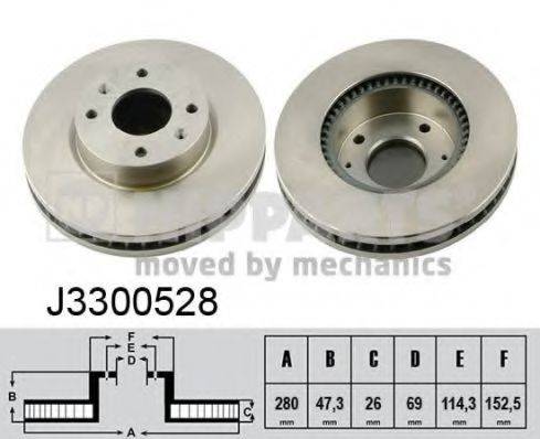 NIPPARTS J3300528 гальмівний диск