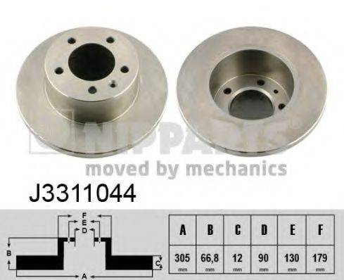 NIPPARTS J3311044 гальмівний диск