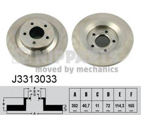 NIPPARTS J3313033 гальмівний диск