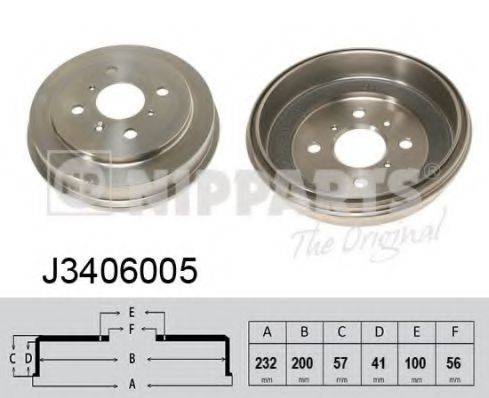 NIPPARTS J3406005 Гальмівний барабан