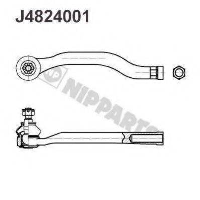 NIPPARTS J4824001 Наконечник поперечної кермової тяги