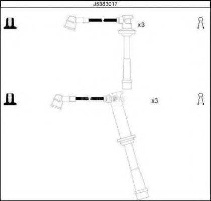 NIPPARTS J5383017 Комплект дротів запалювання