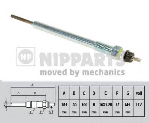 NIPPARTS J5710302 Свічка розжарювання