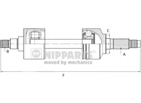 NIPPARTS N2801003 Приводний вал