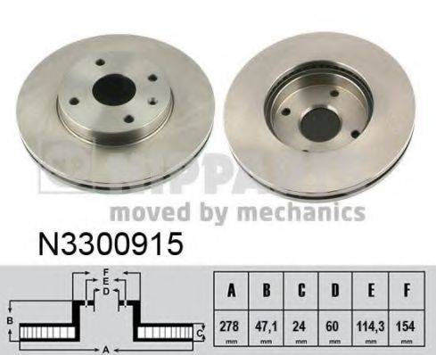 NIPPARTS N3300915 гальмівний диск