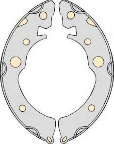 MGA M660 Комплект гальмівних колодок