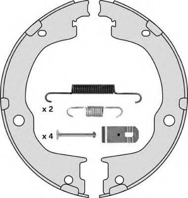 MGA M870R Комплект гальмівних колодок, стоянкова гальмівна система