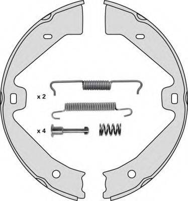 MGA M931R Комплект гальмівних колодок, стоянкова гальмівна система