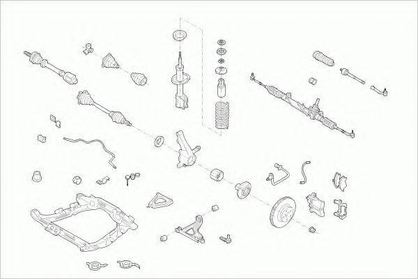 ZF PARTS RENAUCLIOFZ002 Рульове управління; Підвіска колеса