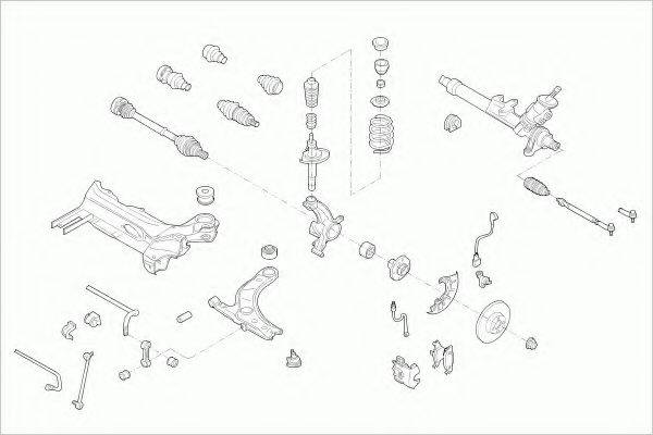 ZF PARTS SKODAOCTAVFZ003 Рульове управління; Підвіска колеса