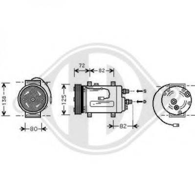 DIEDERICHS 7101602 Компресор, кондиціонер