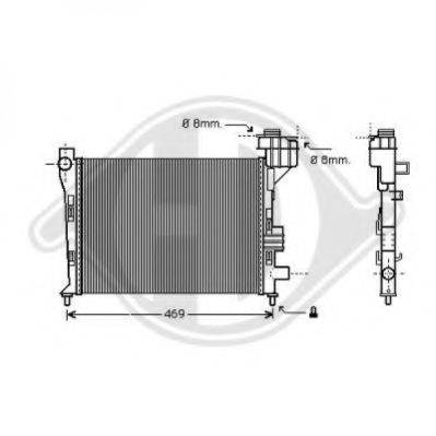 DIEDERICHS 8121180 Радіатор, охолодження двигуна