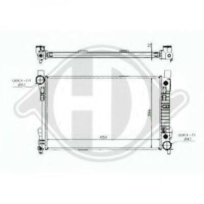 DIEDERICHS 8167107 Радіатор, охолодження двигуна