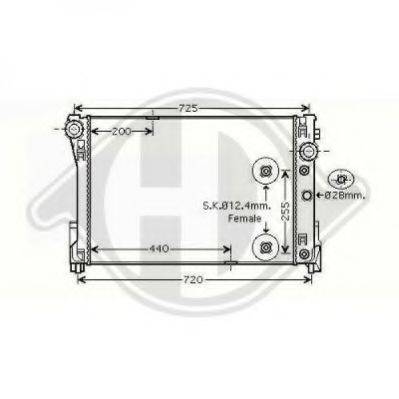 DIEDERICHS 8167205 Радіатор, охолодження двигуна