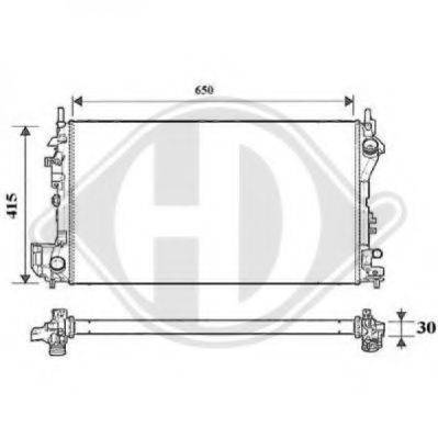DIEDERICHS 8182516 Радіатор, охолодження двигуна