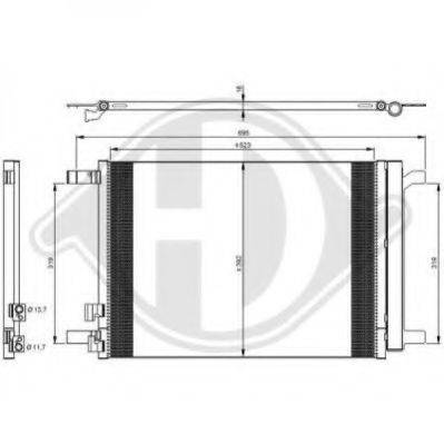 DIEDERICHS 8221600 Конденсатор, кондиціонер