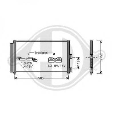 DIEDERICHS 8345400 Конденсатор, кондиціонер