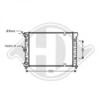 DIEDERICHS 8502620 Радіатор, охолодження двигуна