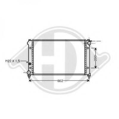 DIEDERICHS 8504808 Радіатор, охолодження двигуна