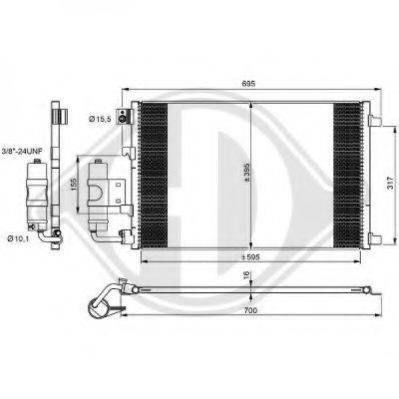 DIEDERICHS 8604500 Конденсатор, кондиціонер