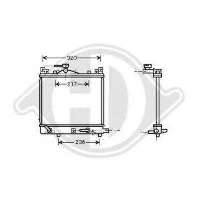 DIEDERICHS 8642587 Радіатор, охолодження двигуна