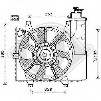 DIEDERICHS 8650512 Вентилятор, охолодження двигуна