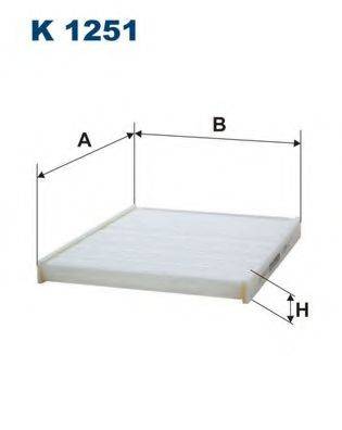 FILTRON K1251 Фільтр, повітря у внутрішньому просторі