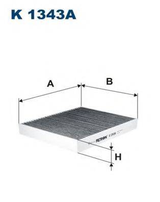 FILTRON K1343A Фільтр, повітря у внутрішньому просторі