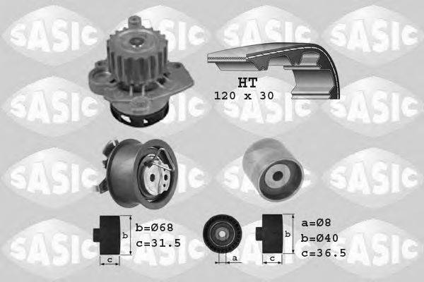 SASIC 3906003 Водяний насос + комплект зубчастого ременя