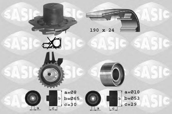 SASIC 3906006 Водяний насос + комплект зубчастого ременя