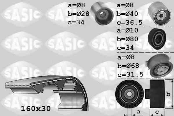 SASIC 1756070 Комплект ременя ГРМ