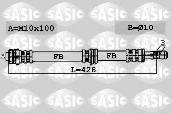 SASIC 6606114 Гальмівний шланг