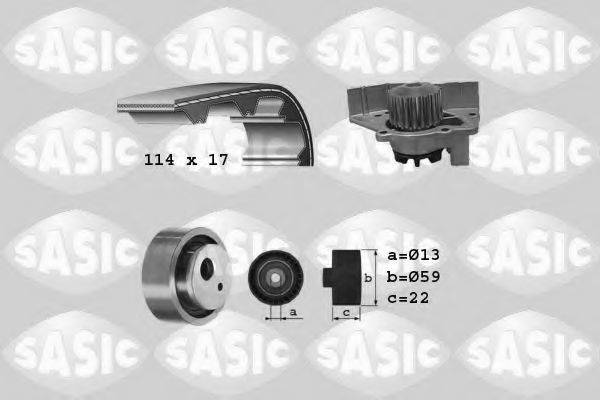 SASIC 3900036 Водяний насос + комплект зубчастого ременя