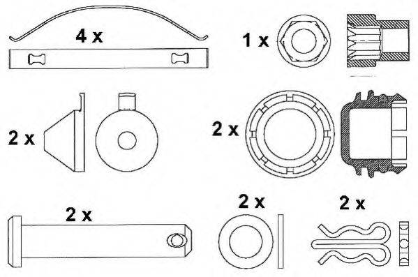 DURON DCV1277BFE Комплект гальмівних колодок, дискове гальмо