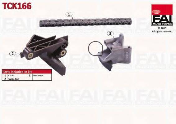 FAI AUTOPARTS TCK166 Комплект мети приводу розподільного валу