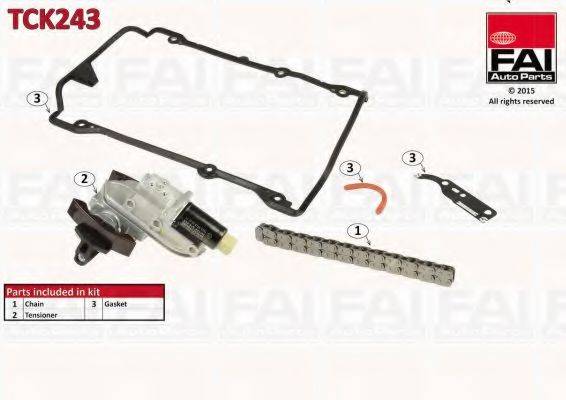 FAI AUTOPARTS TCK243 Комплект мети приводу розподільного валу