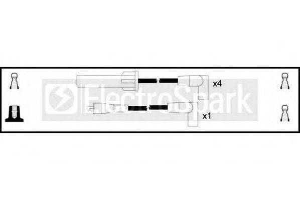 STANDARD OEK196 Комплект дротів запалювання