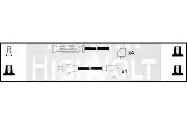 STANDARD OEF715 Комплект дротів запалювання