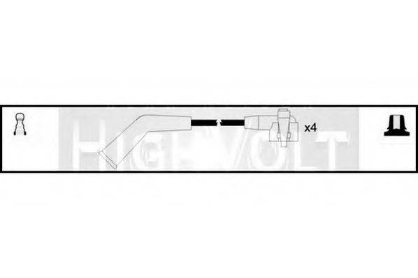 STANDARD OEF272 Комплект дротів запалювання