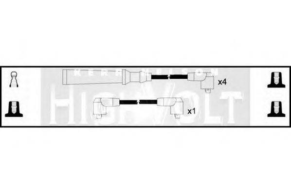 STANDARD OEF603 Комплект дротів запалювання