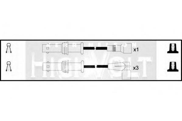 STANDARD OEF142 Комплект дротів запалювання