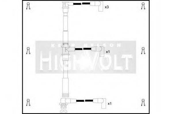 STANDARD OEF110 Комплект дротів запалювання