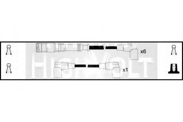 STANDARD OEF207 Комплект дротів запалювання