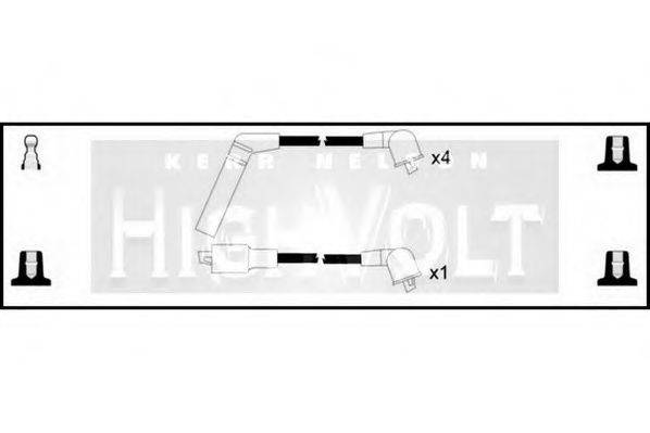 STANDARD OEF744 Комплект дротів запалювання