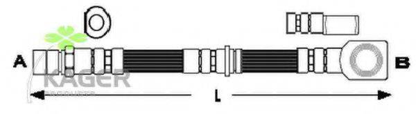 KAGER 380521 Гальмівний шланг