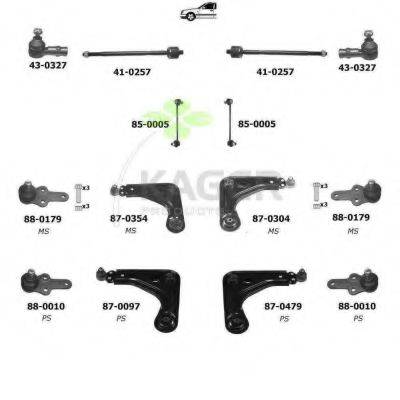 KAGER 800188 Підвіска колеса