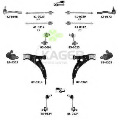 KAGER 800328 Підвіска колеса
